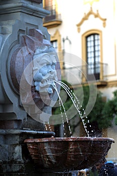 Fountain by Seville Cathedral