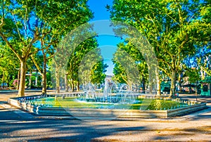 Fountain situated at the alley Paul Boulet in Montpellier, France