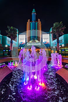 Fountain of the Skyworlds theme park at Genting highlands, Malaysia