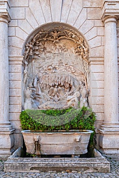 Fountain Sleeping Venus in the yard of villa D`Este in Tivoli