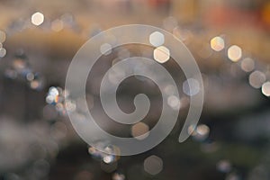 Fountain splash out of focus