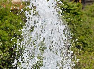 Fountain splashes as an abstract background. Texture
