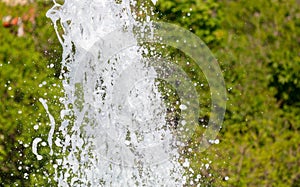Fountain splashes as an abstract background. Texture