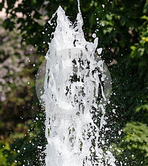Fountain splashes as an abstract background. Texture