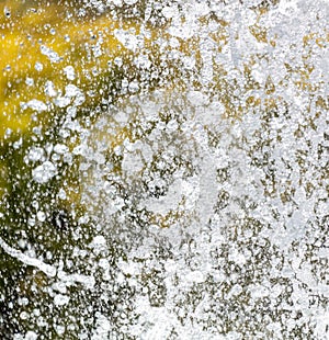 Fountain splashes as an abstract background. Texture