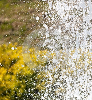 Fountain splashes as an abstract background. Texture
