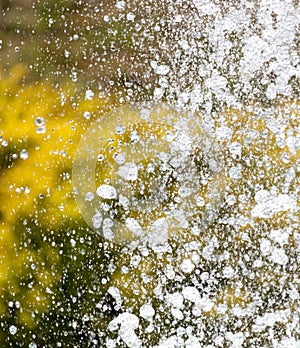 Fountain splashes as an abstract background. Texture