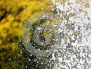 Fountain splashes as an abstract background. Texture