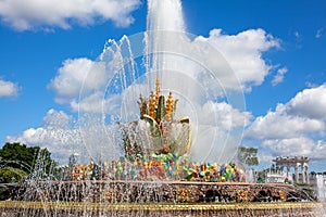 Fountain Stone Flower, Exhibition of Achievements of National Economy VDNKh in Moscow, Russia