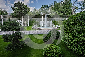 Fountain in the street in the interior