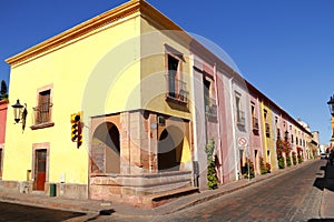 Fountain on street, Queretaro architecture, mexico I