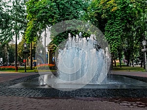 Fountain Sugar in Pokrovsky Square in Sumy (Ukraine)