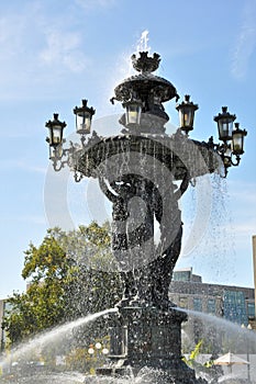 The fountain is a symbol of success and abundance.