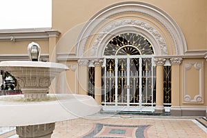 Fountain in Thai Government Building, Thai Government House, Santi Maitri Building, Thai Khu Fah Mansion in Bangkok, Thailand