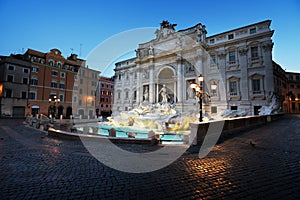 Fountain Trevi in morning time