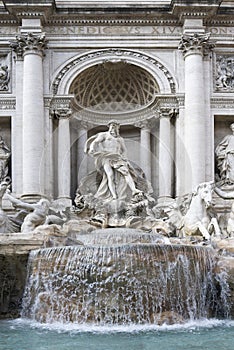 The Fountain Trevi in Rome.