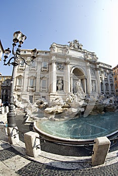 Fountain of trevi rome italy