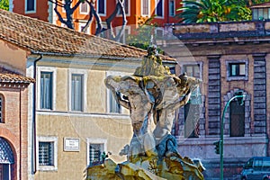 Fountain of the Tritons in Rome, Italy