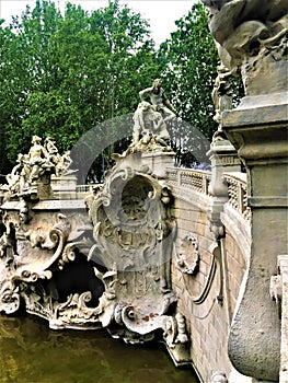 The Fountain of the Twelve Months in Turinâ€™s Valentino Park, Italy. History, time and fascination