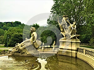 The Fountain of the Twelve Months in Turinâ€™s Valentino Park, Italy. History, time and fascination