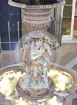 The fountain in underground a trade complex Okhotny Ryad