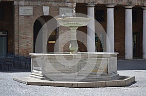 Fountain in Urbino - Italy