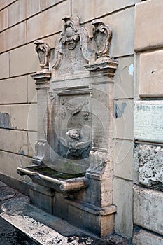 Fountain of via Paolina in Rome, italy