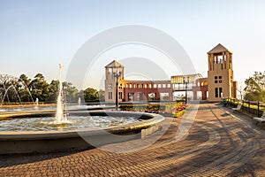 Fountain and viewpoint at Tangua Park - Curitiba, Parana, Brazil