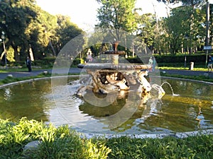 Fountain at Villa Borghese in Rome