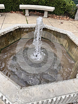 Hot Springs Arkansas running water fountain off vthe mountain photo