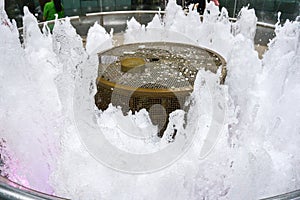 The Fountain of Wealth as the largest fountain in the world at Suntec city square avenue