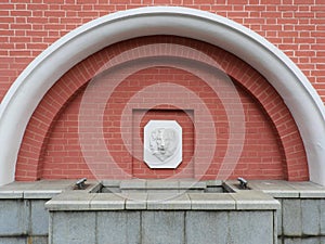 A fountain in the yard of Petroff Palace 18th c in Moscow