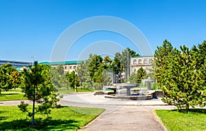 Fountains on Amir Temur Square in Tashkent, Uzbekistan