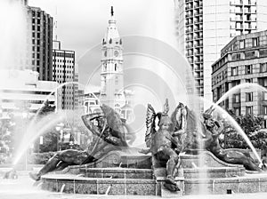 Fountains ant City Hall, Philadelphia, Pennsylvania