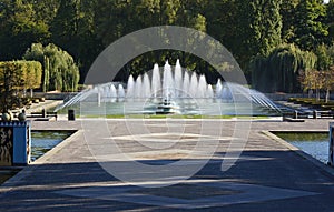 Fountains in Battersea Park, London, England