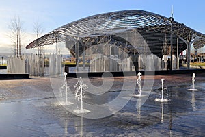 Fountains at Dundee Waterfront Gardens