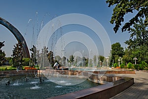 Fountains of Dushanbe Central Park