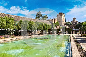 Fountains and Gardens at the Alcazar in Cordoba