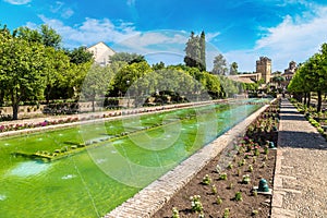 Fountains and Gardens at the Alcazar in Cordoba