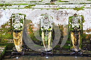 Fountains at Goa Gajah Temple,Bali, Indonesia