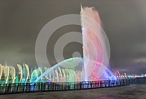 Fountains and music show in Nanchang, Jiangxi,China