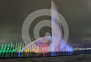 Fountains and music show in Nanchang, Jiangxi,China