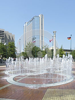 Fountains of Olympic park of Atlanta