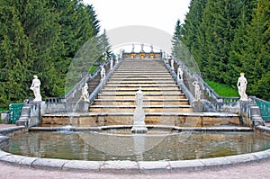 Fountains in Petergof park