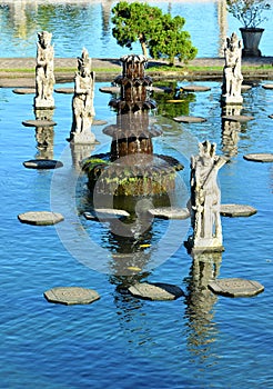 Fountains at Tirta Gangga Water Palace