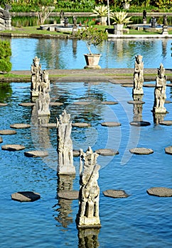 Fountains at Tirta Gangga Water Palace