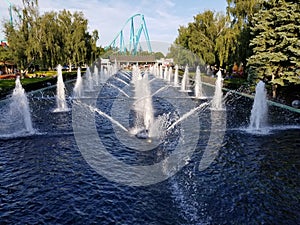 Fountians at the Canada Wonderland