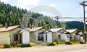 Four Abandoned Mini Bungalows In Mountains