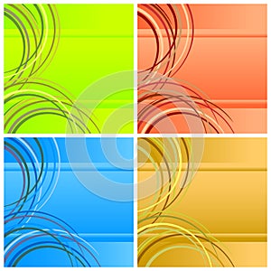 Four abstract backgrounds.
