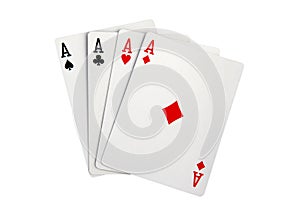 Four Aces with clipping path